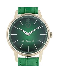 Men's Heritage Leather Green Dial Watch