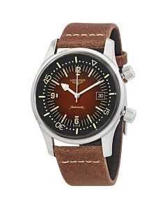 Men's Heritage Legend Diver (Calfskin) Leather Brown Lacquered Dial Watch