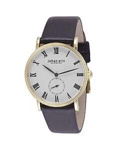 Men's Holstebro Leather White Dial Watch