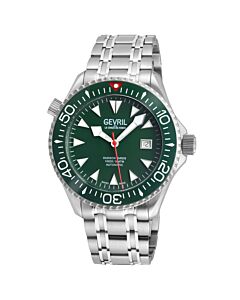 Men's Hudson Yards Stainless Steel Green Dial Watch