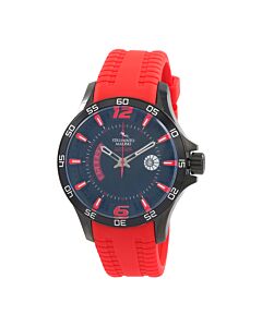 Men's Hurricane 3 Hands Silicon Silicone Black Dial Watch