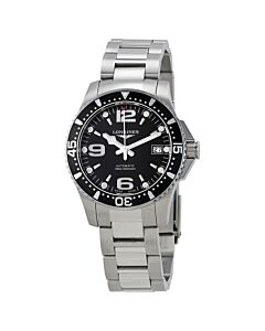 Men's HydroConquest Stainless Steel Black Dial