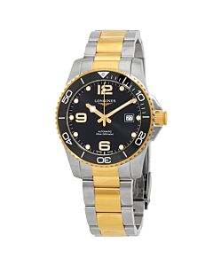 Men's HydroConquest Stainless Steel Black Dial Watch
