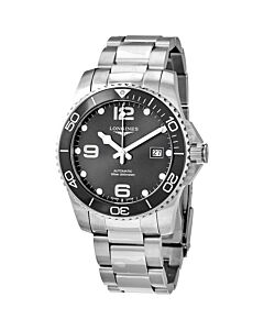 Men's HydroConquest Stainless Steel Sunray Grey Dial Watch