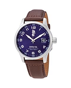 Men's I-Force Leather Blue Dial Watch