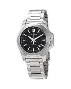 Men's I.N.O.X. Stainless Steel Black Dial Watch