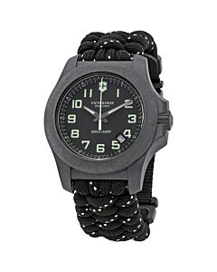 Men's I.N.O.X. Textile Black Dial Watch