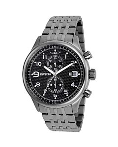 Men's II Collection Stainless Steel Black Dial Watch