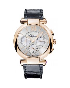 Men's Imperiale Chronograph Crocodile Leather Mother of Pearl Dial Watch