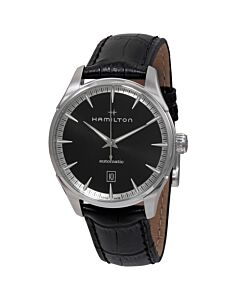Mens-Jazzmaster-Calf-Leather-Black-Dial-Watch