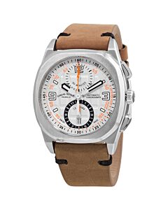 Men's JH9 Chronograph Leather Silver Dial Watch