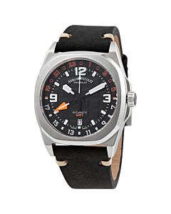 Men's JH9 Leather Black Dial Watch