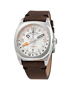 Men's JH9 Leather Silver Dial Watch