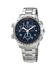 Mens-Khaki-X-Wind-Chronograph-Stainless-Steel-Blue-Dial
