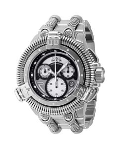 Men's King Python Chronograph Stainless Steel Gunmetal and Grey and Silver and Black Dial Watch