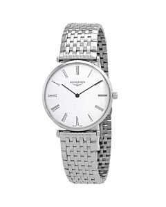 Men's La Grande Stainless Steel White Dial Watch