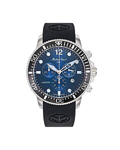 Men's Lagoon Chronograph Silicone Blue Dial Watch