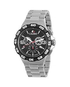 Men's Lancer Chronograph Stainless Steel Black Dial Watch