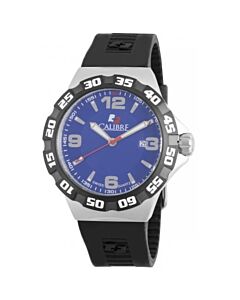 Men's Lancer Rubber Blue Dial Watch