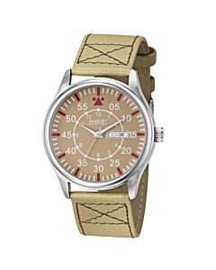 Mens-Leather-Beige-Dial