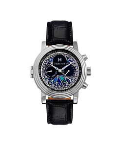 Mens-Legacy-Genuine-Leather-Multi-Color-Dial-Watch