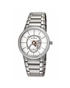Men's Les Bemonts Stainless Steel White Dial Watch
