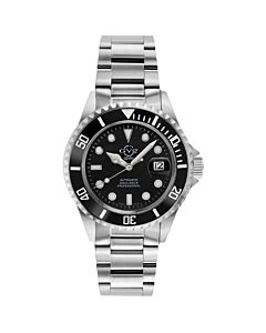 Men's Liguria Stainless Steel Black Dial Watch