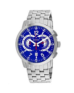 Men's Lombardo Chronograph Stainless Steel Blue Dial Watch