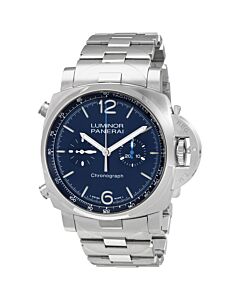 Men's Luminor Chrono Chronograph Stainless Steel Blue Dial Watch