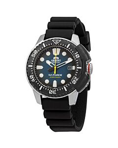 Men's M-Force Silicone Blue Dial Watch