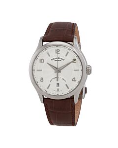 Men's M02-4 Leather Silver Dial Watch