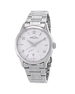 Men's M02 Stainless Steel White Guilloche Dial Watch