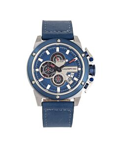 Men's M81 Series Chronograph Genuine Leather Blue Dial Watch