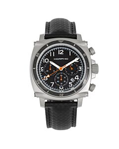 Men's M83 Series Chronograph Genuine Leather Black Dial Watch