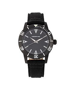 Men's M85 Series Leather Black Dial Watch