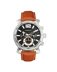 Men's M89 Series Leather Black Dial Watch