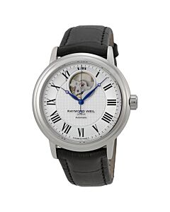 Men's Freelancer Automatic Silver Dial Black Genuine Leather