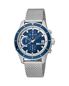 Men's Maglia Chronograph Stainless Steel Blue Dial Watch