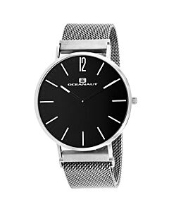 Men's Magnete Stainless Steel Black Dial Watch