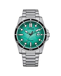 Men's Marine 1810 Stainless Steel Turquoise Dial Watch