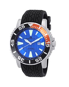 Men's Marletta Silicone Blue Dial Watch