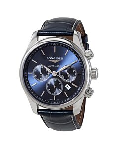 Men's Master Chronograph (Alligator) Leather Blue Sunray Dial Watch