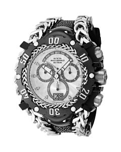 Men's Masterpiece Chronograph Genuine Stingray and Silicone and Stainless Steel Gunmetal and Silver Dial Watch