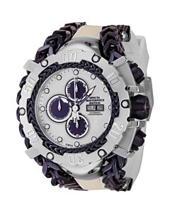 Men's Masterpiece Chronograph Silicone White Dial Watch