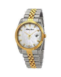 Men's Rolly II Stainless Steel Mother of Pearl Dial