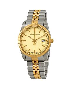 Men's Rolly III Stainless Steel Gold Dial