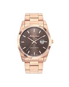 Men's Mathy Chess Stainless Steel Brown Dial Watch