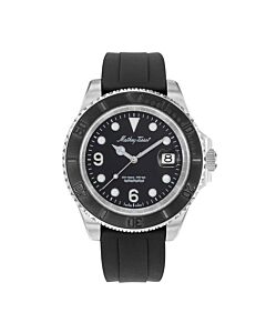 Men's Mathy Design Silicone Black Dial Watch
