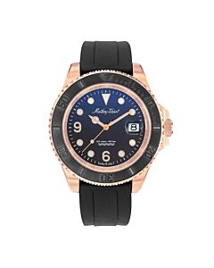 Men's Mathy Design Silicone Blue Dial Watch