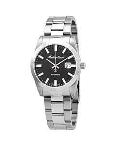 Men's Mathy I Automatic Stainless Steel Black Dial Watch